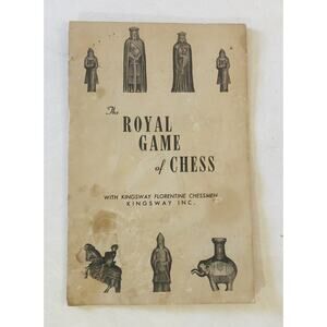 Vintage 1947 Royal Game of Chess Florentine Chessmen Instruction Booklet Only